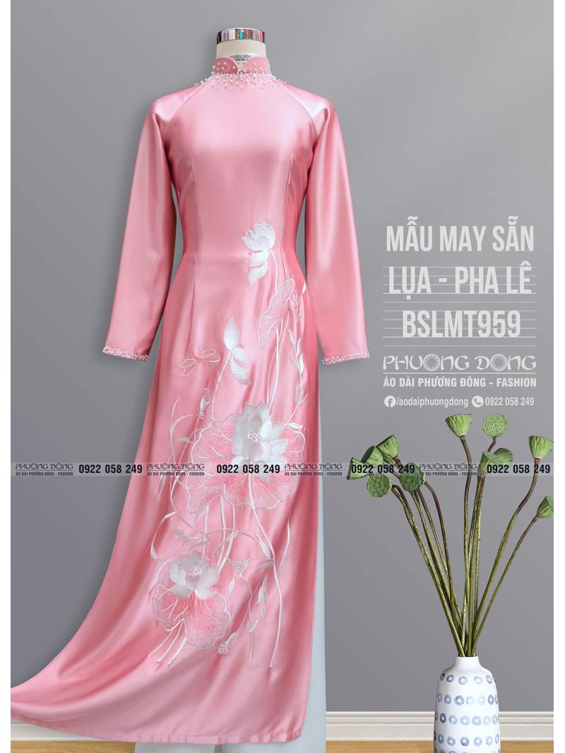 Áo Dài Bà Sui Lụa Thêu Kết Pha Lê BSLMT959